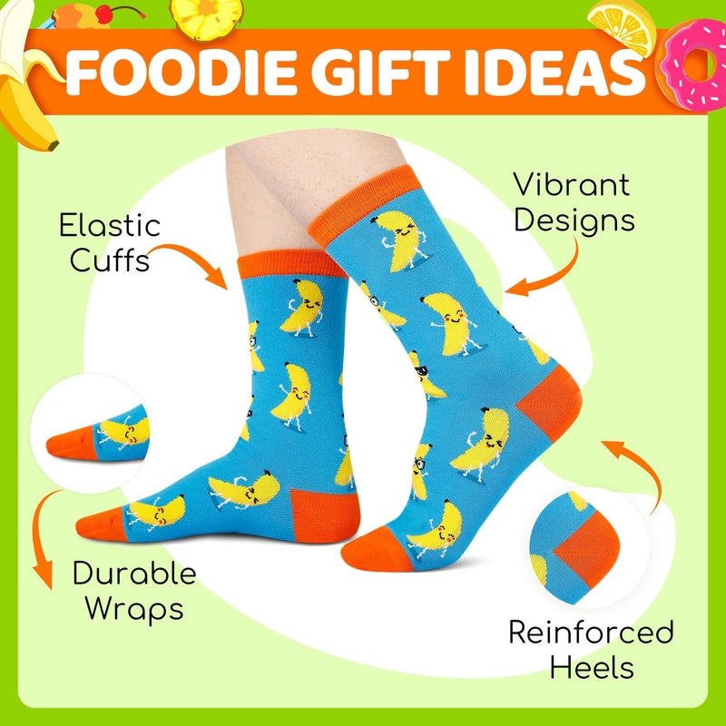 Happy Pop HAPPYPOP Banana Gifts for Women - Funny Banana Socks for Adult, Gifts for Fruit Lovers - Image 2